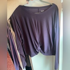 Old Navy Women's Deep Purple Long Sleeve Tee